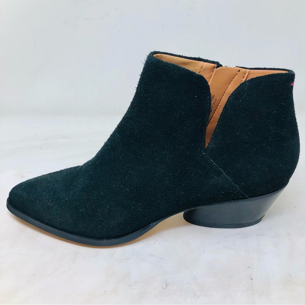 Sarto Shellson Black Suede Booties New